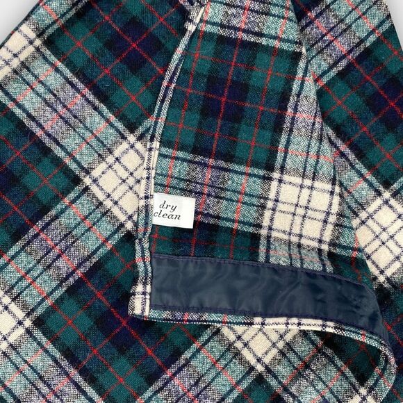 VINTAGE Pendleton Board Shirt Mens Medium Green Plaid Blackwatch Wool USA Made - Picture 7 of 11